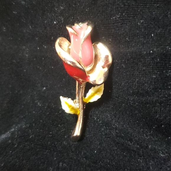 Vintage Tacoa rose pin - Picture 2 of 4